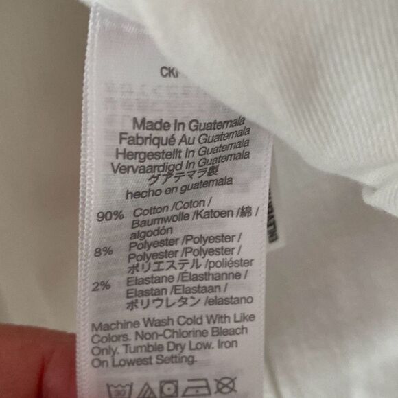 Madewell Kick Out Crop Jeans in‎ Pure White Size 33 NWT - Picture 13 of 13